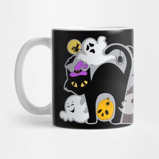 Happy Halloween Black Cat Mug